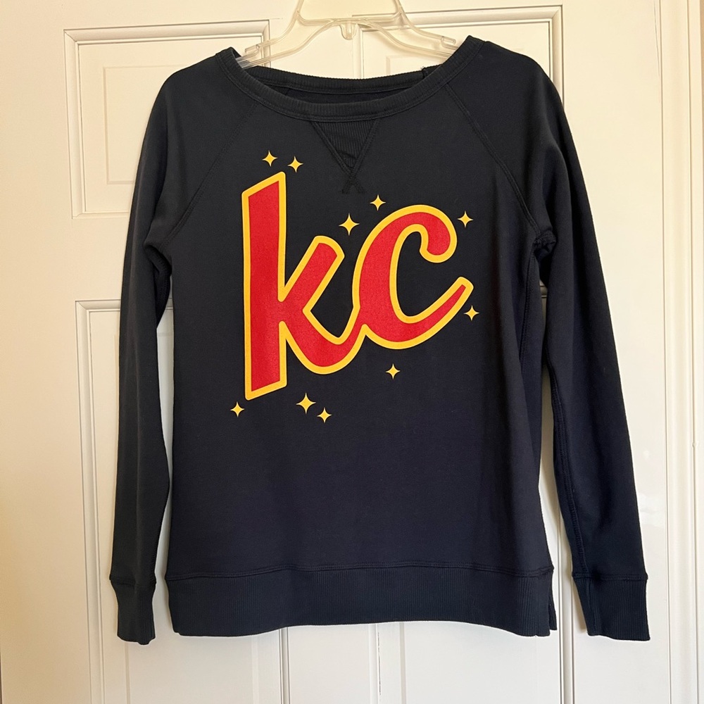 Charcoal Gray Reversible KC Sweatshirt